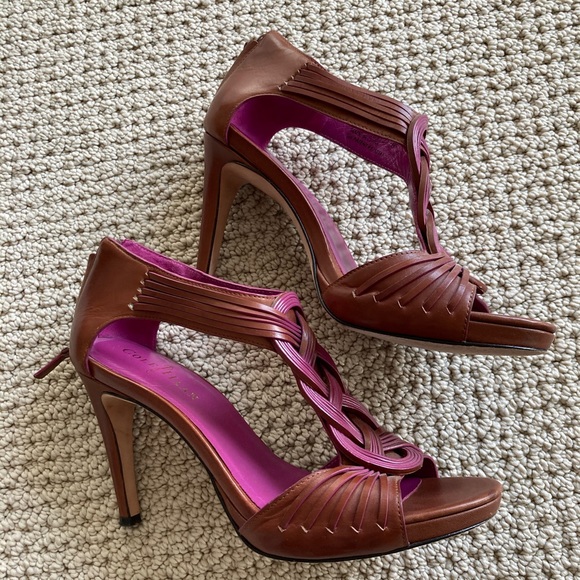 Vintage Cole Haan high heel leather sandals - Picture 2 of 5